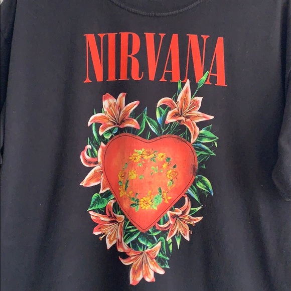 nirvana flower shirt